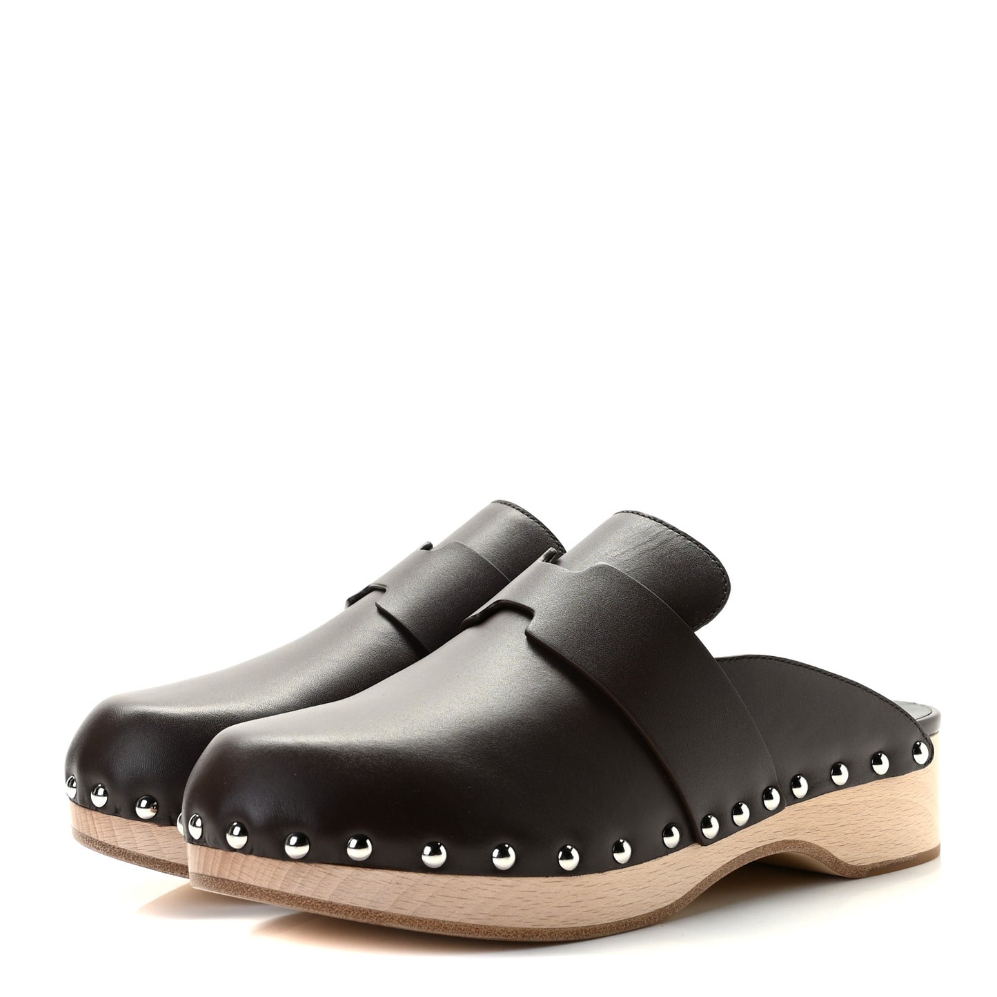 Calfskin Calya Mules 36 Cafe