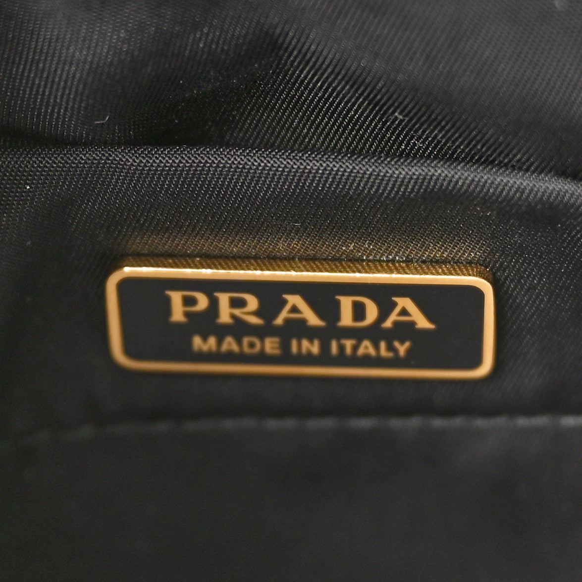 Prada Tessuto Nylon Chain Flap Shoulder Bag Black 6 of 10