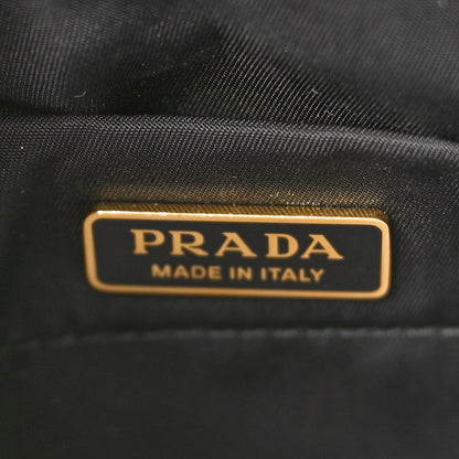 Prada Tessuto Nylon Chain Flap Shoulder Bag Black 6 of 10