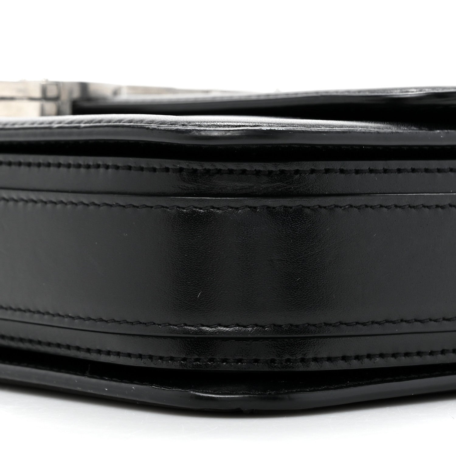 Saint Laurent Box Calfskin Monogram Medium Solferino Satchel Black 9 of 14