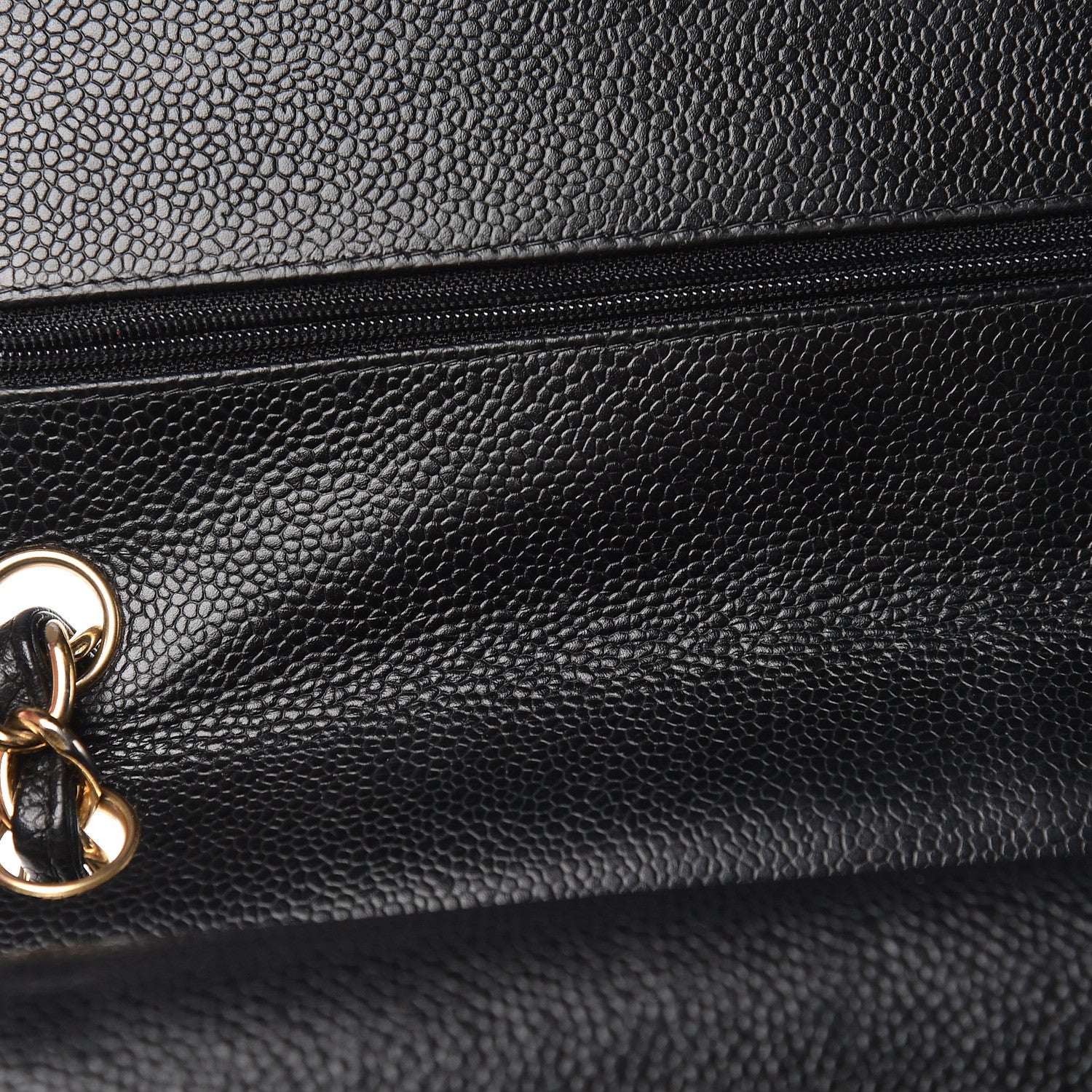 Chanel Caviar Quilted Jumbo Double Flap Black 16 of 24