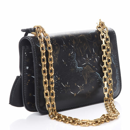 Christian Dior Lambskin Hand Painted Small Dioraddict Flap Bag Black 3 of 7