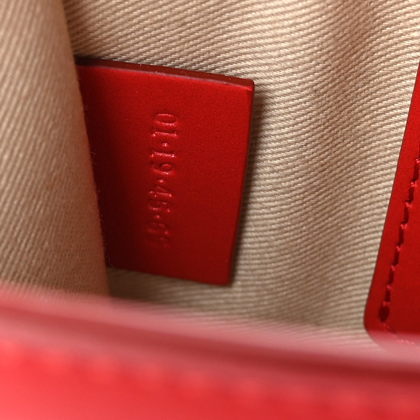 Calfskin Suede C Clutch With Chain Plaid Red