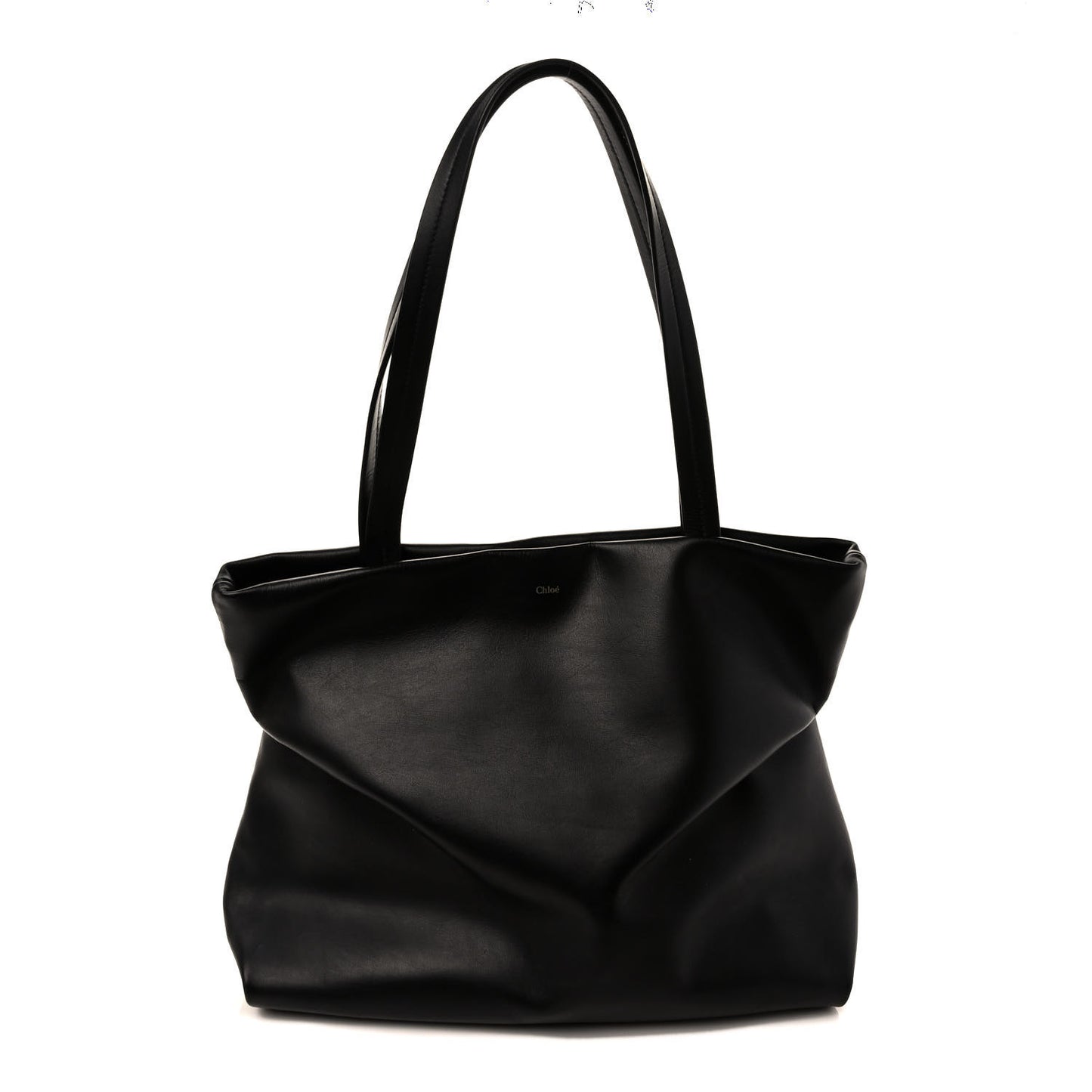 Calfskin Judy East West Tote Black