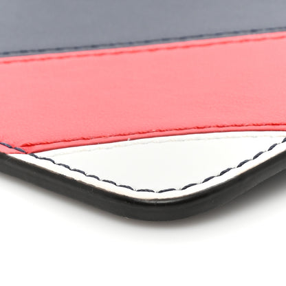 Fendi X FILA Vitello Century Mania Bi-Color FF 1974 Embossed Small Flat Clutch Nebula Blueberry Multicolor 8 of 8