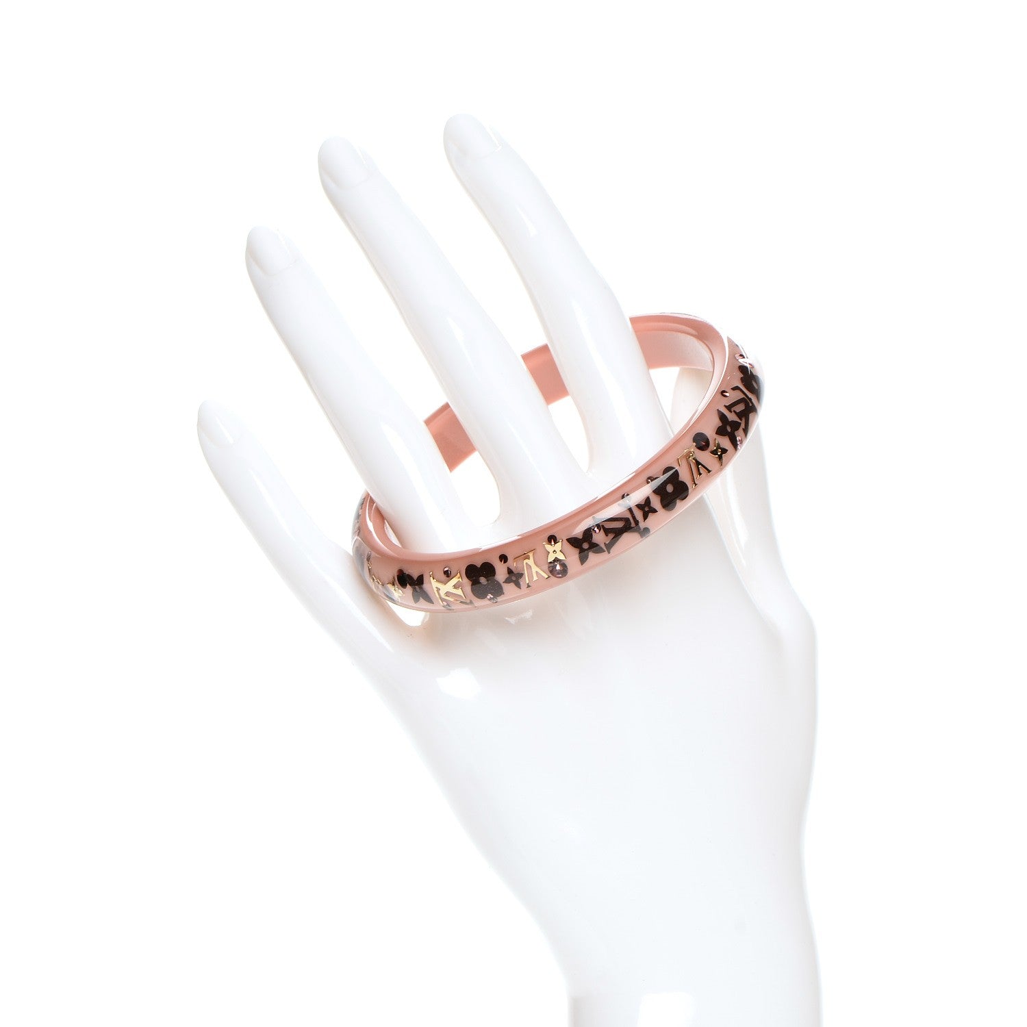 Louis Vuitton Resin Swarovski Medium Inclusion Bracelet PM Rose Poudre 2 of 4
