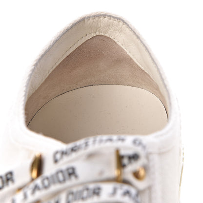 Christian Dior Canvas Walk'n Dior Low Top Sneakers 36.5 White 12 of 12