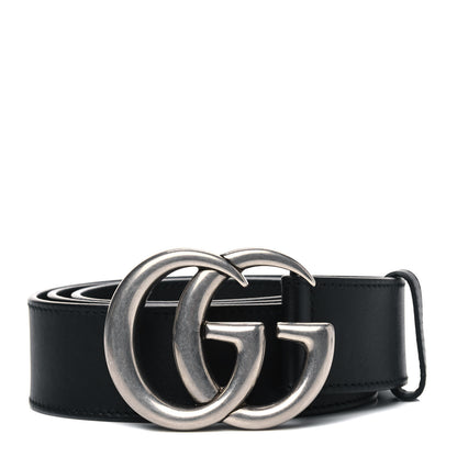 Gucci Moon Calfskin Nickel Double G 40mm Belt 100 40 Black 1 of 6