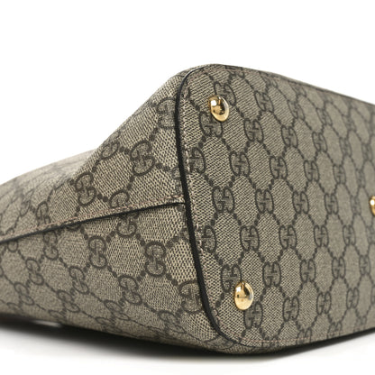 Gucci GG Supreme Monogram Linea A Hobo Brown 9 of 10