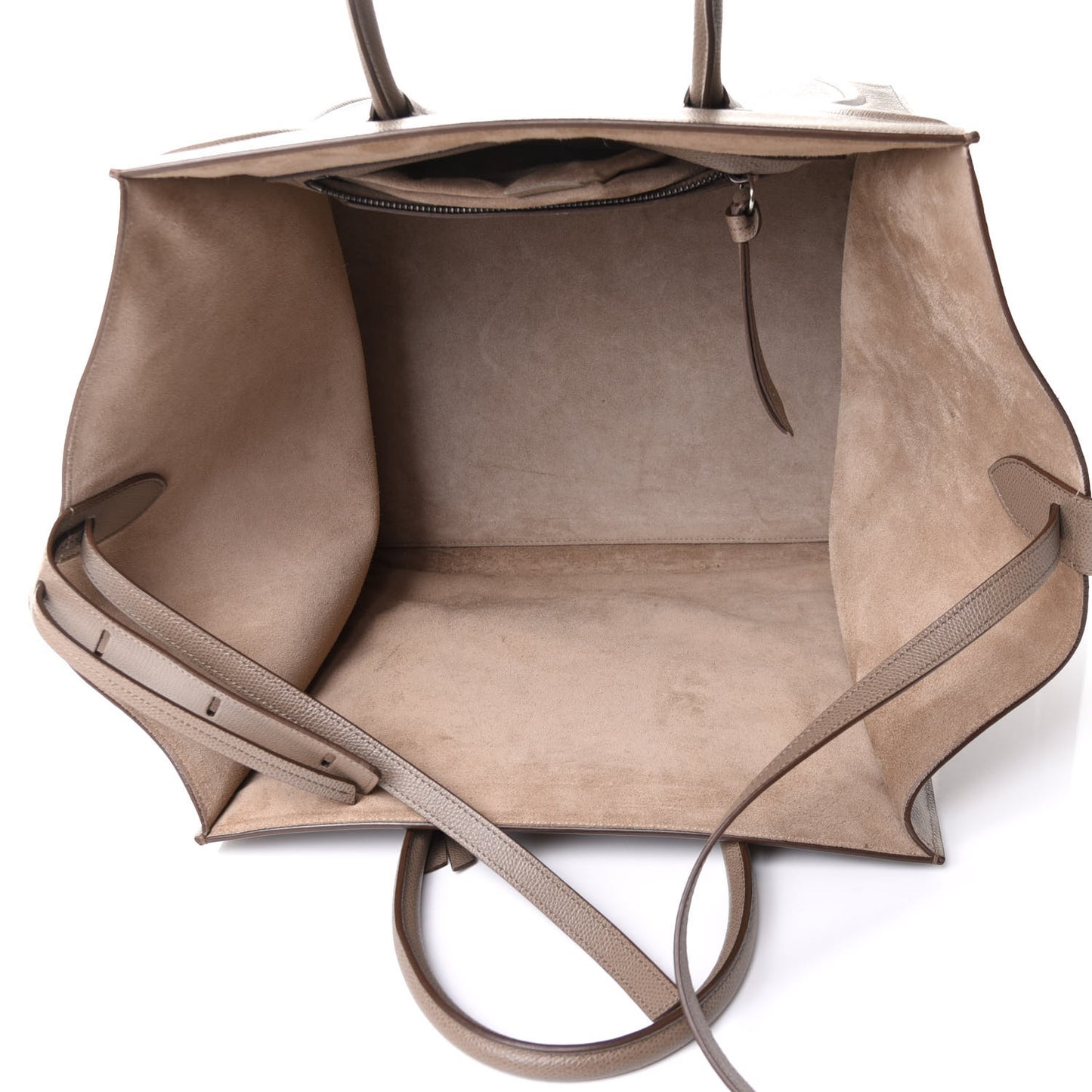 Grained Calfskin Medium Phantom Luggage Taupe