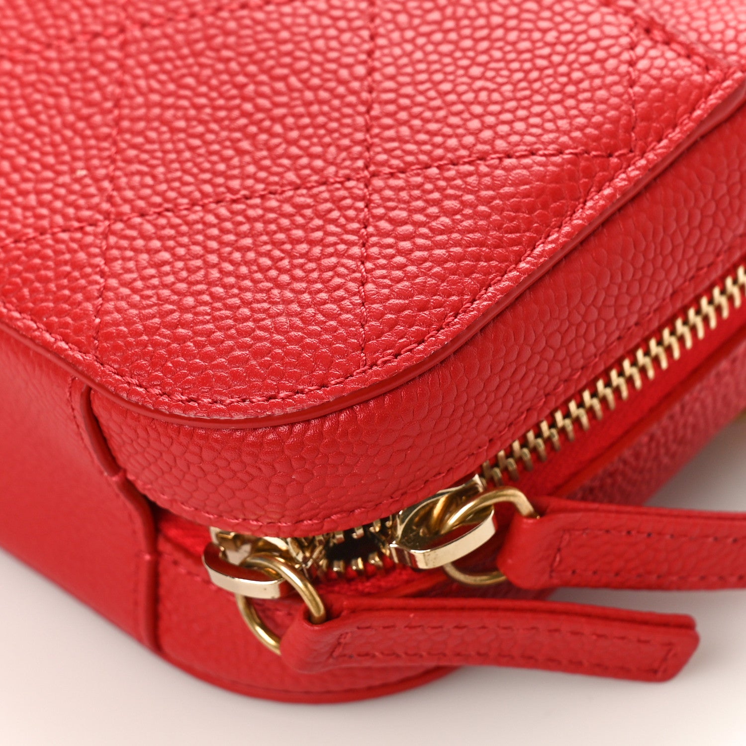 Chanel Caviar Quilted Waist Bag Red 7 of 11