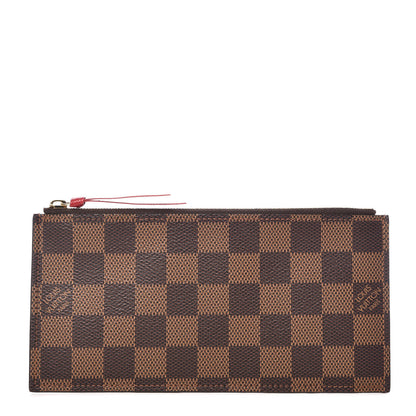 Louis Vuitton Damier Ebene Felicie Chain Wallet Zippered Insert 1 of 16