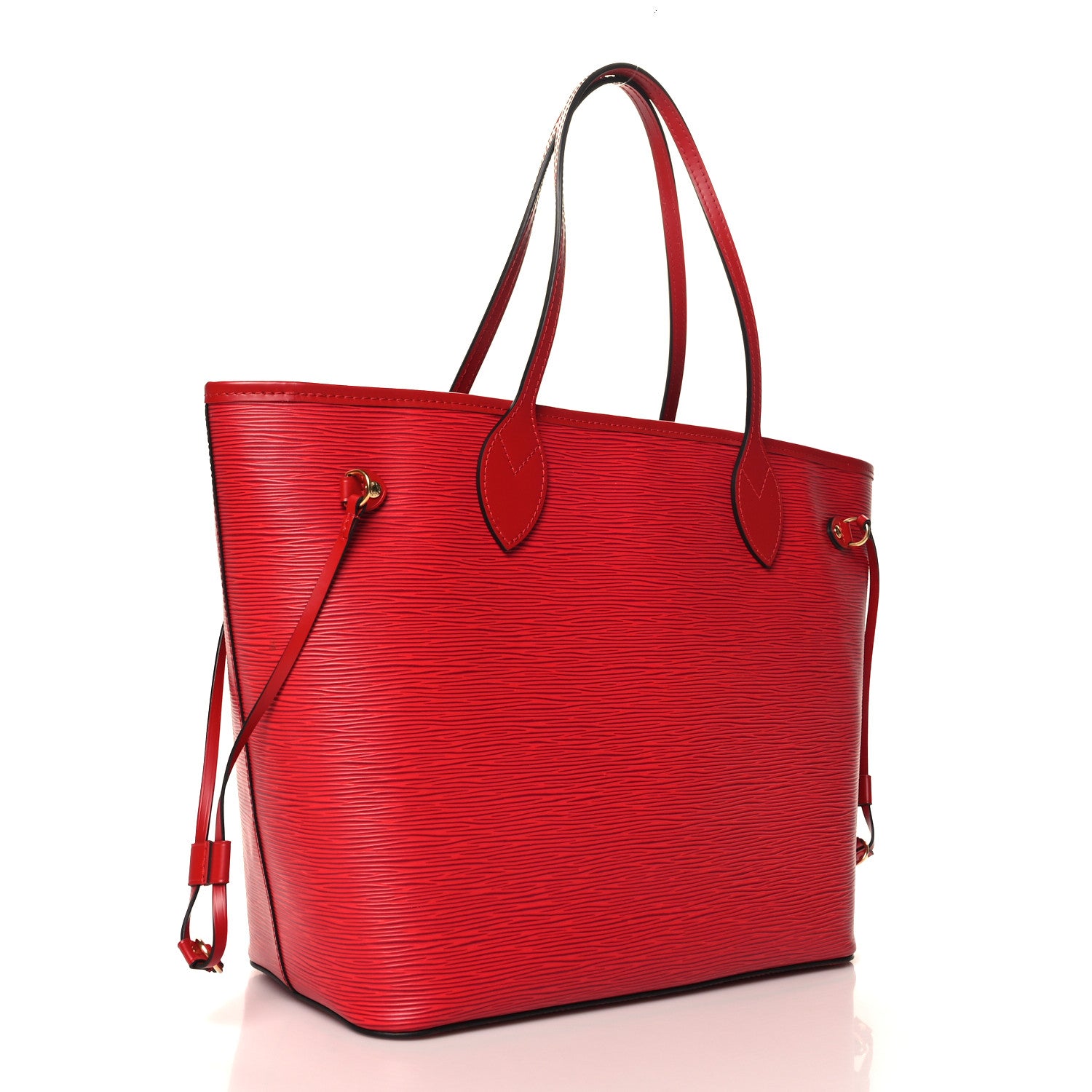 Louis Vuitton Epi Monogram Neverfull MM Castillan Red 4 of 11