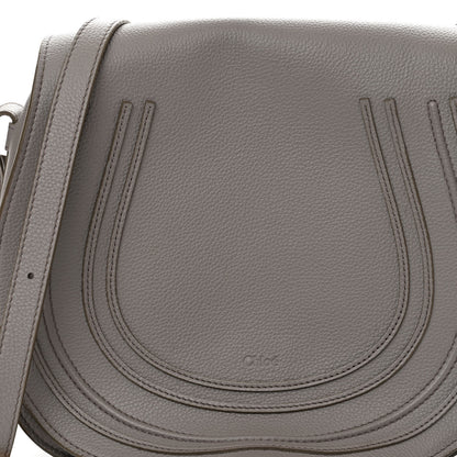 Chloe Calfskin Medium Marcie Round Crossbody Bag Cashmere Grey 8 of 11