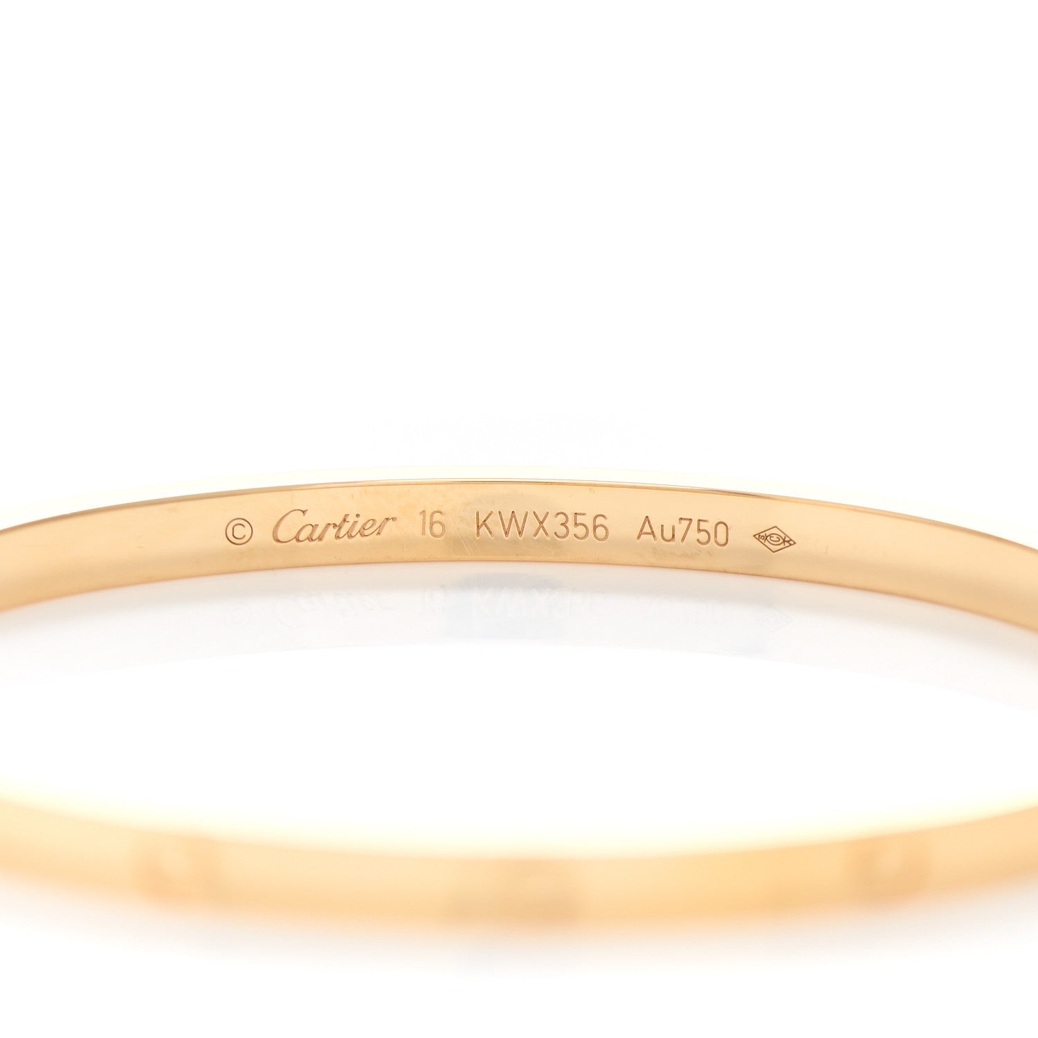 Cartier 18K Yellow Gold Small LOVE Bracelet 16 4 of 5
