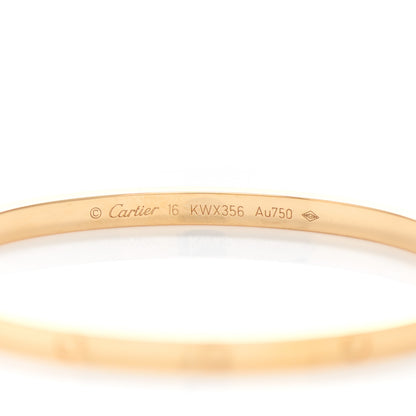 Cartier 18K Yellow Gold Small LOVE Bracelet 16 4 of 5