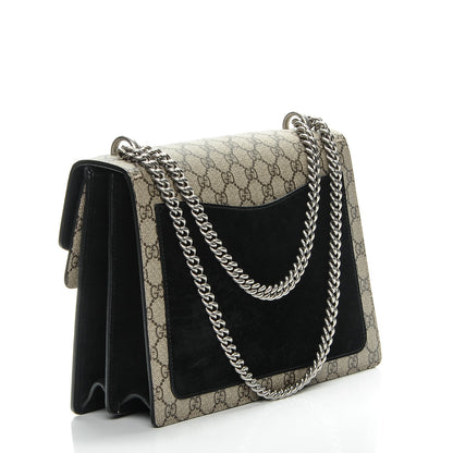 Gucci GG Supreme Monogram Medium Dionysus Shoulder Bag Black 3 of 7
