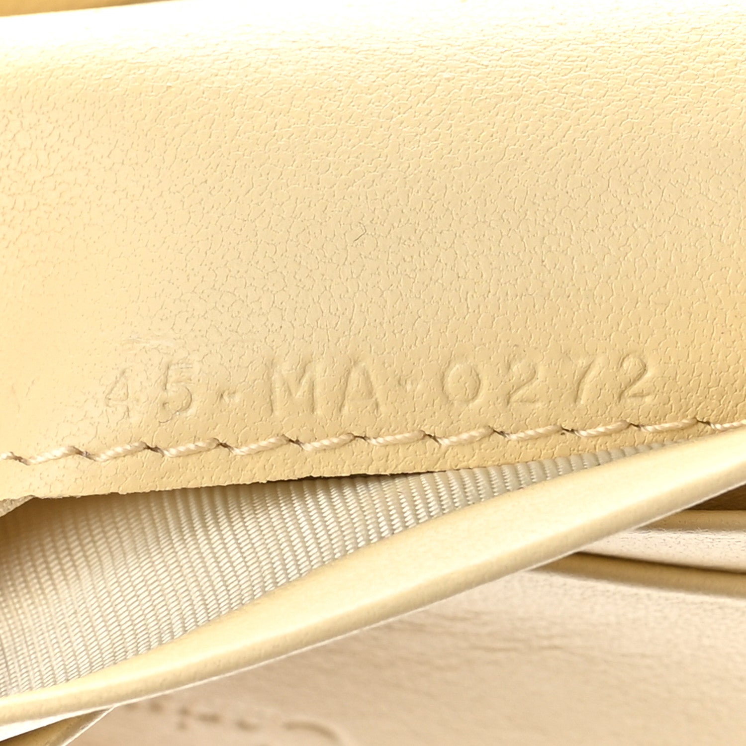 Christian Dior Lambskin Cannage Mini Lady Dior Wallet Soft Yellow 9 of 9