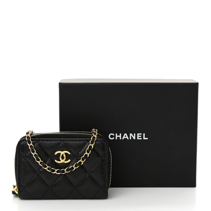 Chanel Caviar Quilted Miss Coco Clutch With Chain Bag Black 11 of 11