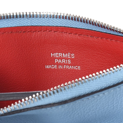 Hermes Evercolor Small Atout Pouch Bleu Du Nord Rouge De Coeur 6 of 8
