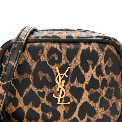 Saint Laurent Calfskin Heart Leopard Print Monogram Baby Lou Camera Bag Toffee 8 of 10