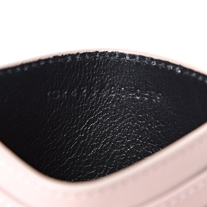 Saint Laurent Calfskin Monogram Credit Card Case Pale Pink 6 of 7