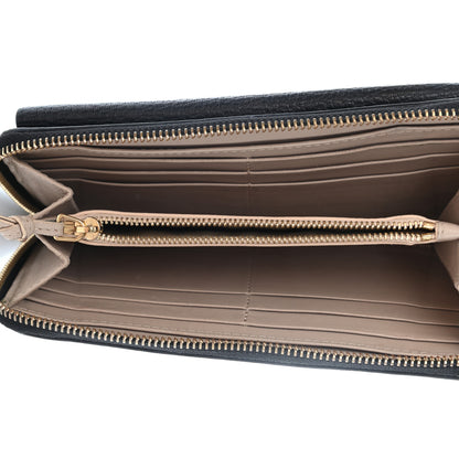 Chloe Grained Lambskin Drew Long Wallet with Flap Black 5 of 19