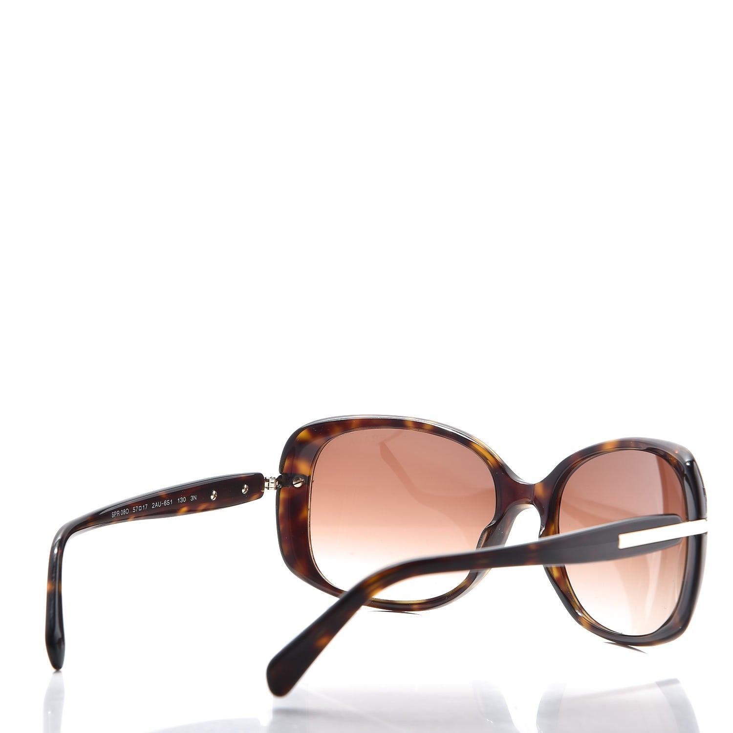 Prada Square Sunglasses SPR 08O Tortoise Brown 4 of 7
