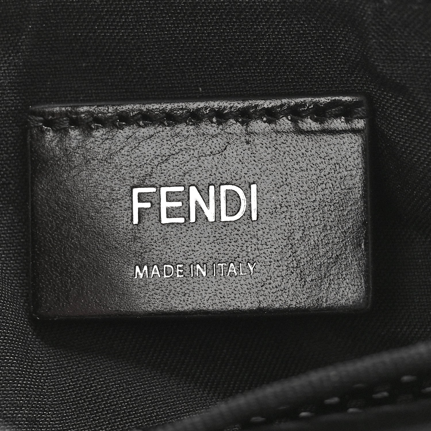 Fendi Neoprene Mesh Vitello Grace FF Pocket Belt Bag Black 6 of 8