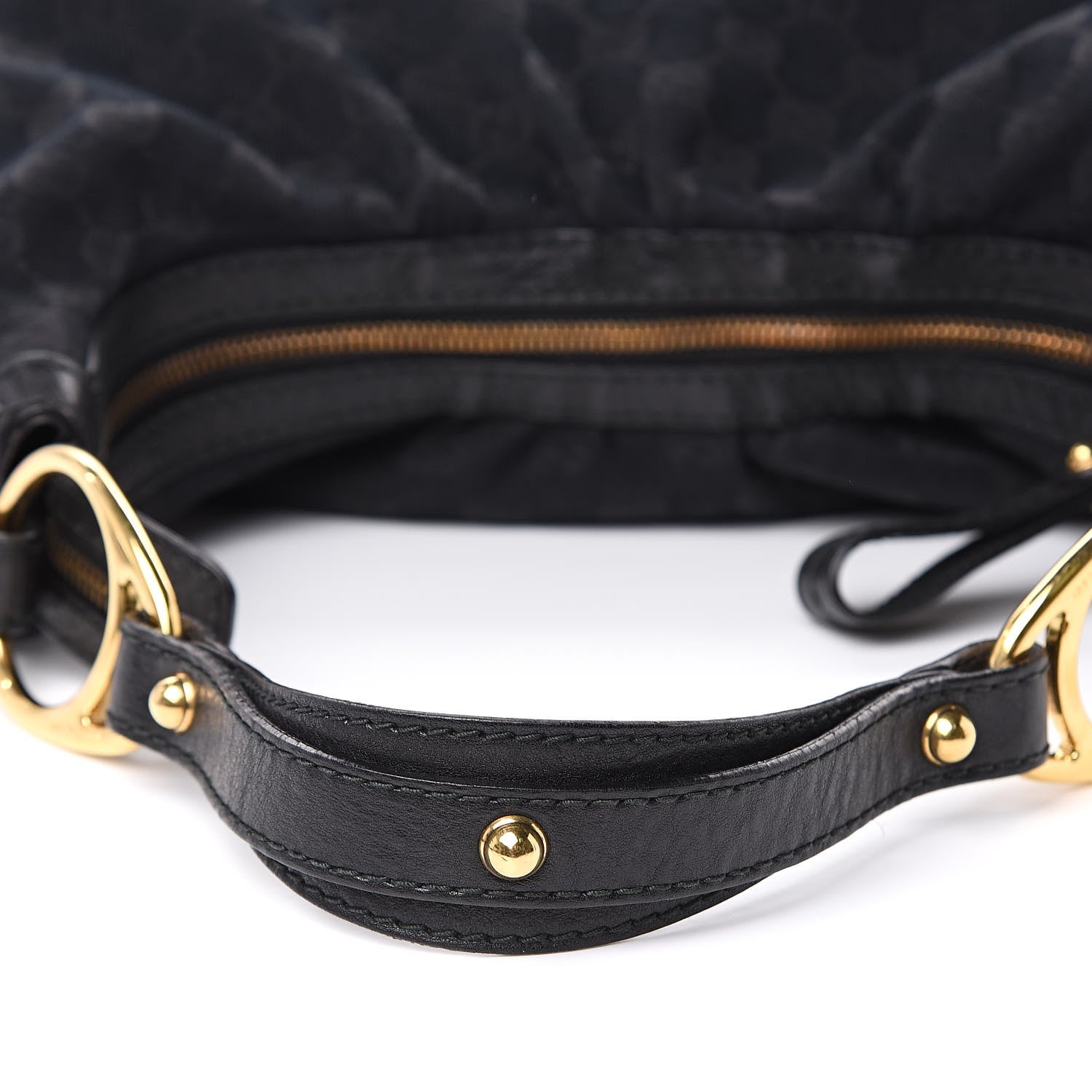 Gucci Monogram Medium Interlocking Hobo Black 10 of 10