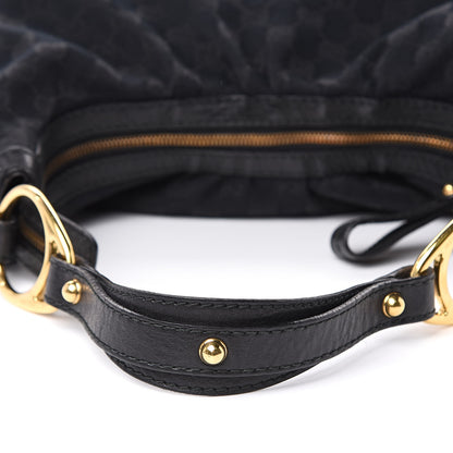 Gucci Monogram Medium Interlocking Hobo Black 10 of 10