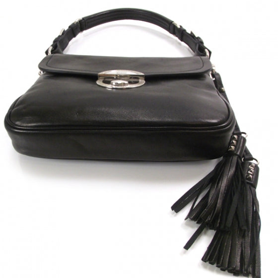 Nappa Circle Tassel Bag Nero