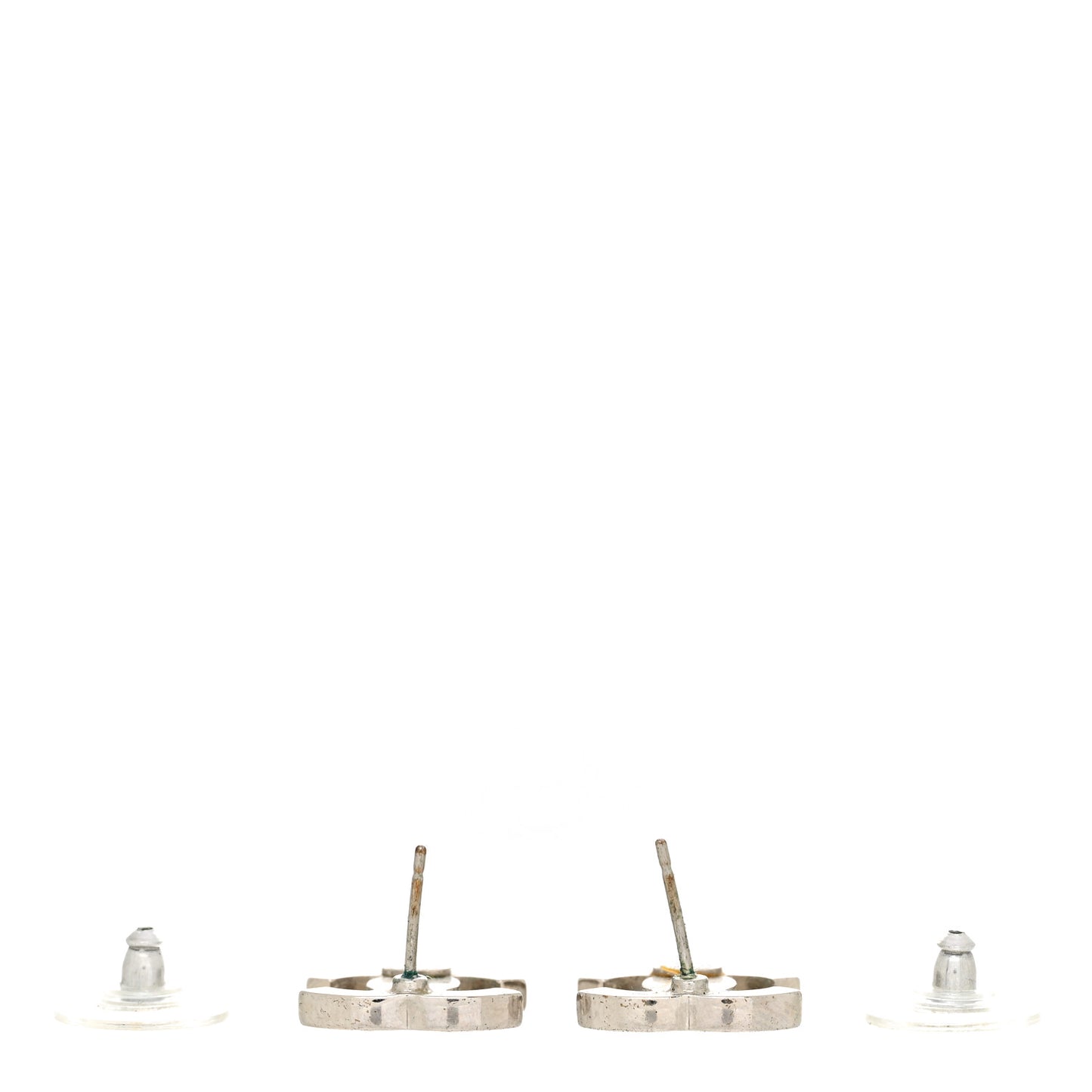 Crystal Timeless CC Earrings Silver
