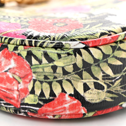Gucci X YUKO HIGUCHI Shangai Calfskin Floral Print Mini Jackie 1961 Hobo White Multicolor 12 of 14