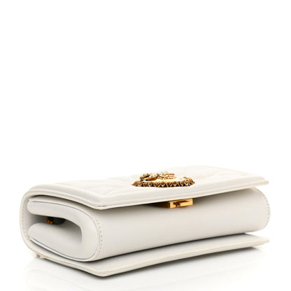 Dolce & Gabbana Calfskin Medium Devotion Crossbody Bag White 4 of 9