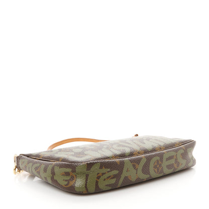 Louis Vuitton Monogram Graffiti Pochette Accessories Kaki 4 of 10
