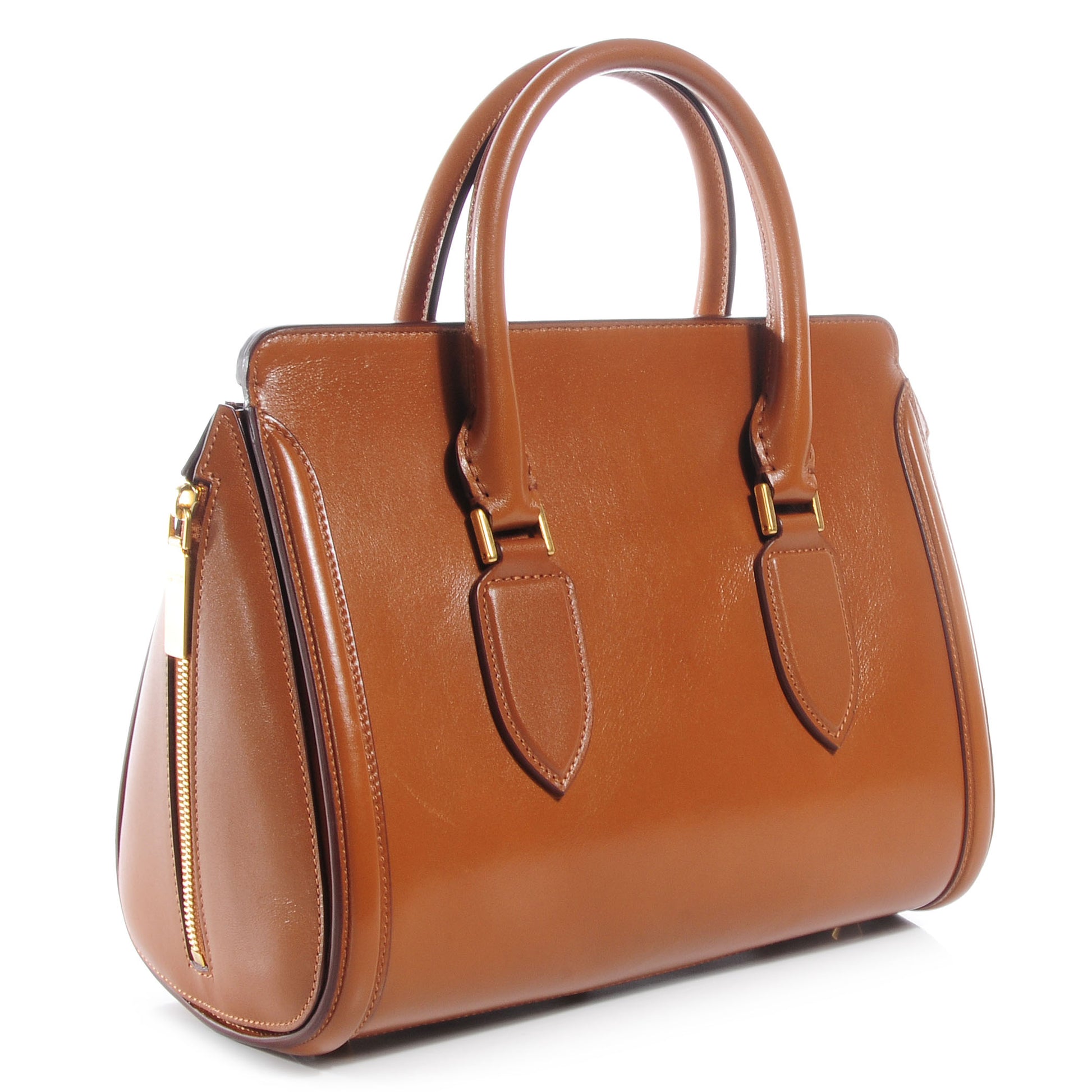 Alexander McQueen Leather Small Heroine Camel 2 of 9