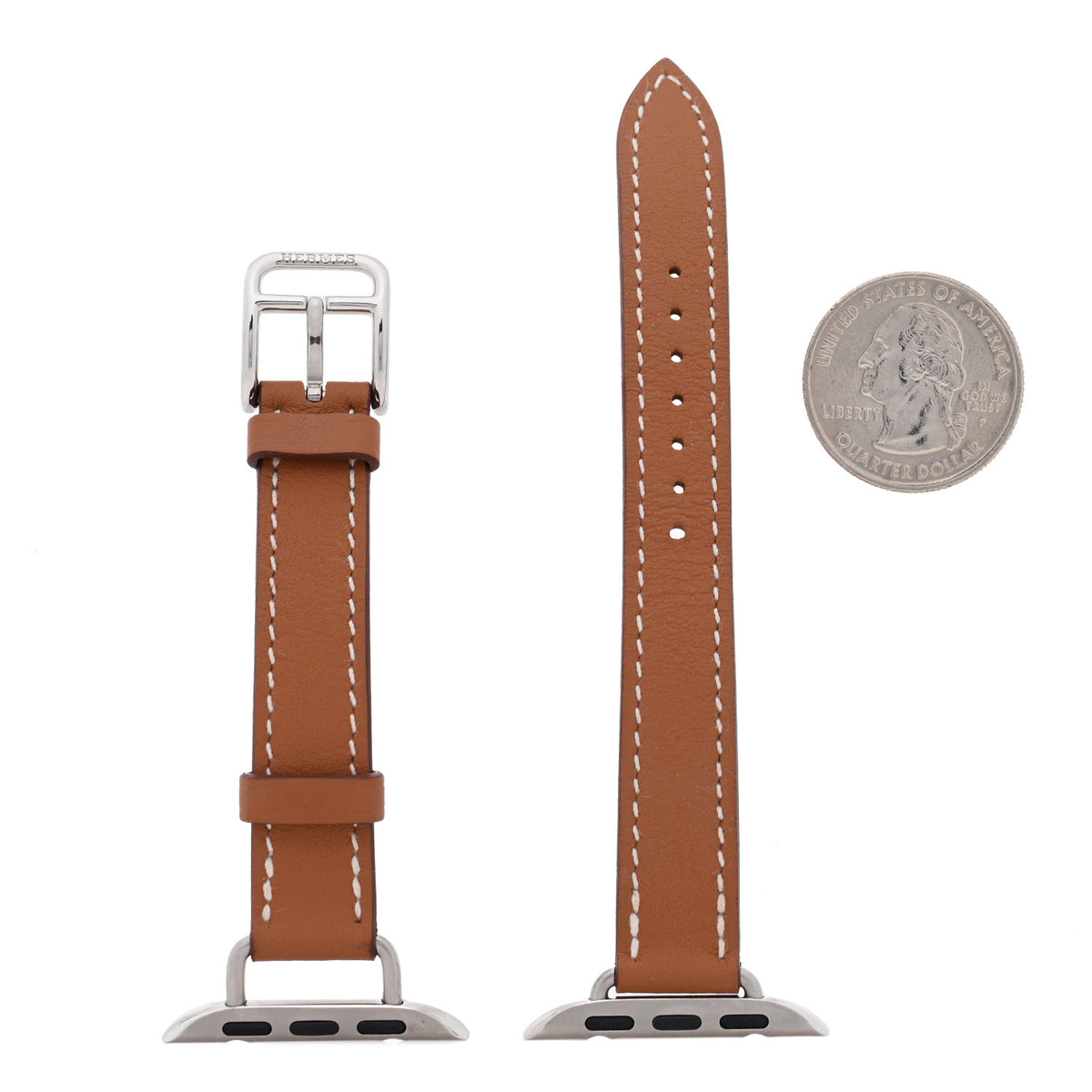 Swift Deployment Buckle Single Tour Apple Watch Strap Gold