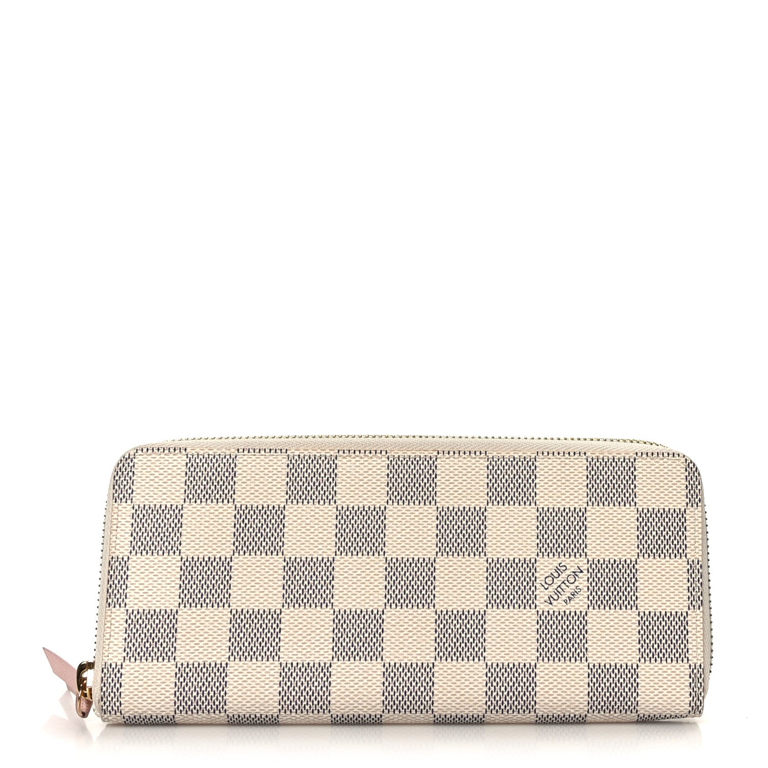 Louis Vuitton Damier Azur Clemence Wallet Rose Ballerine 1 of 6