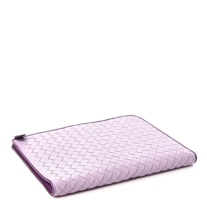 Bottega Veneta Nappa Intrecciato Flat Zip Pouch Parme Monalisa 4 of 11