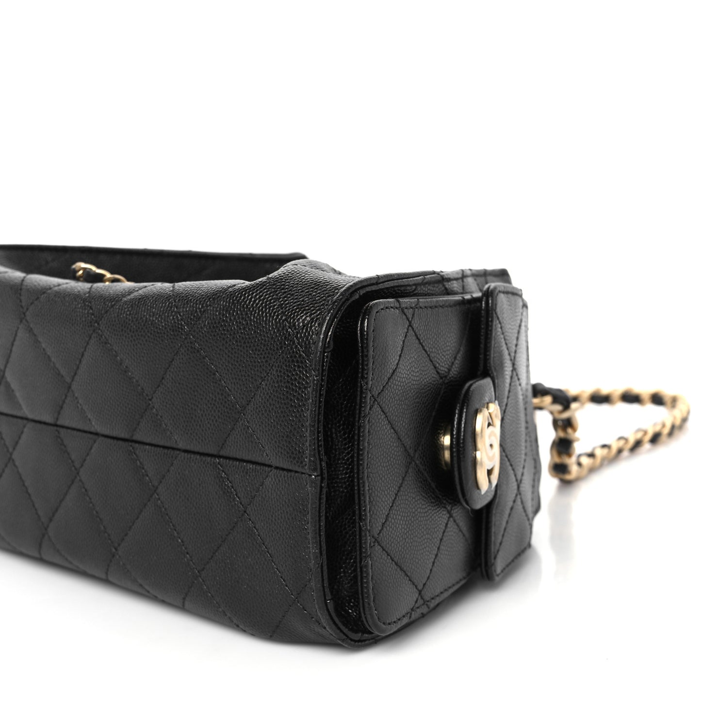 Caviar Quilted Mini Chanel 25 Handbag Black