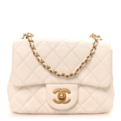 Chanel Lambskin Quilted Mini Pearl Crush Flap White 1 of 10