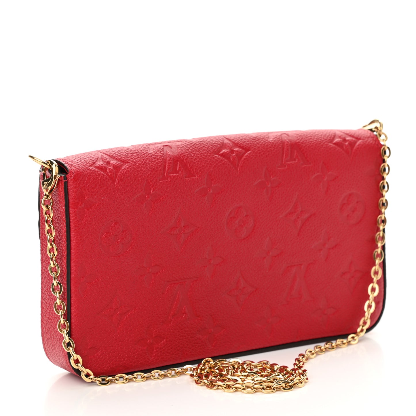Empreinte Pochette Felicie Chain Wallet Scarlet