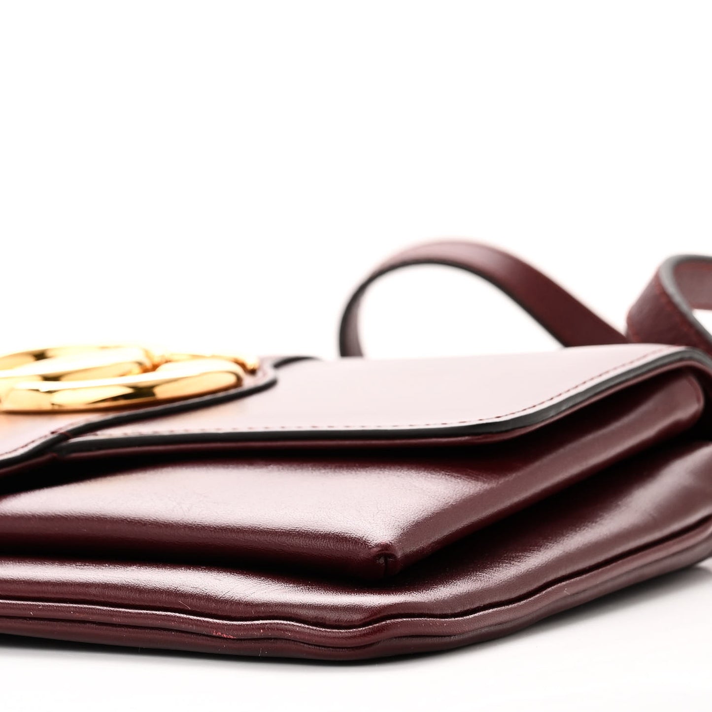 Vitello Palmellato Lux Small Arli Flap Shoulder Bag Vintage Bordeaux