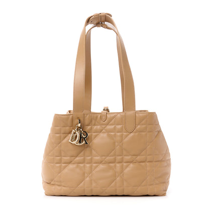 Christian Dior CHRISTIAN DIOR Calfskin Macrocannage Medium Toujours Tan 1 of 14