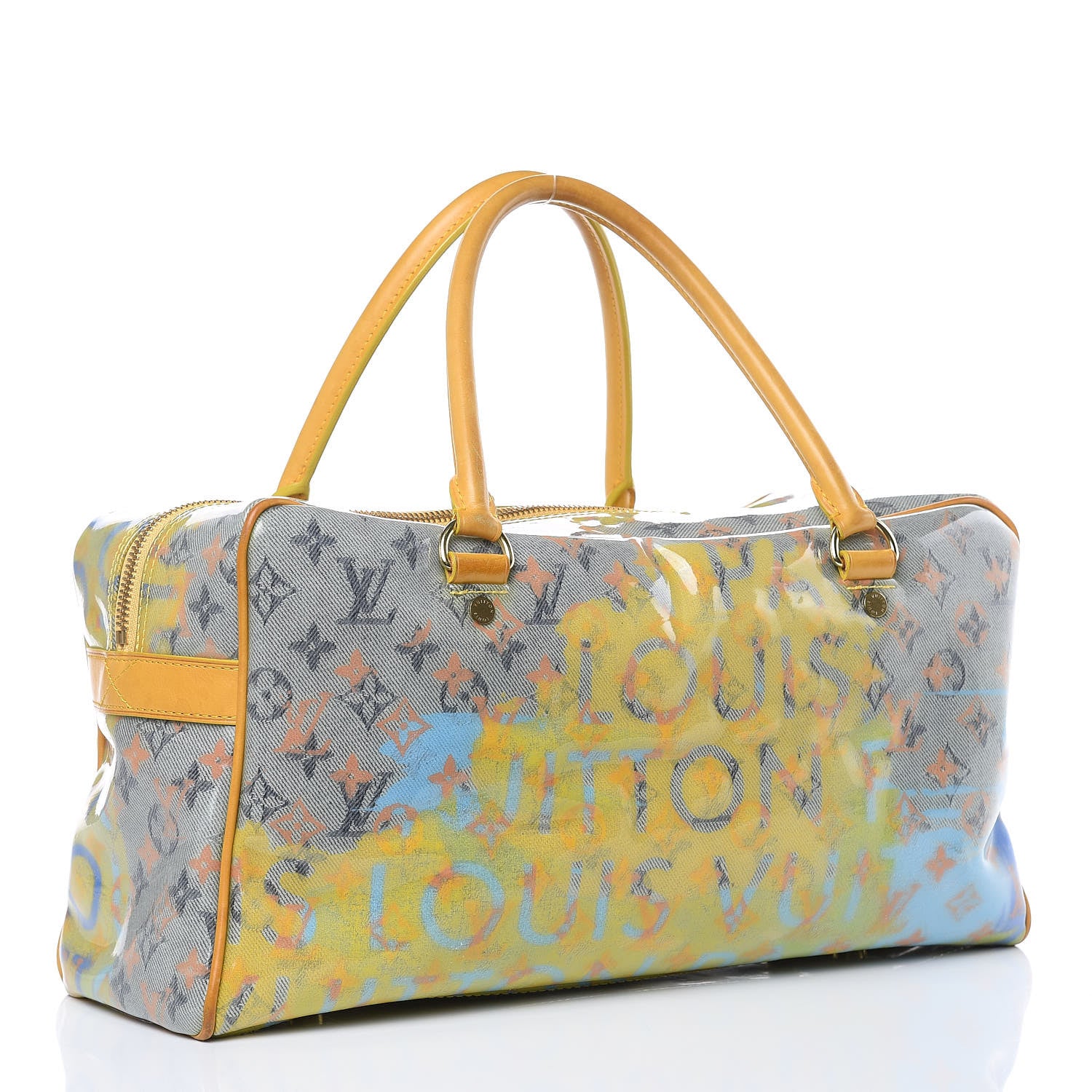 Louis Vuitton Monogram Pulp Defile Weekender PM Yellow 3 of 15