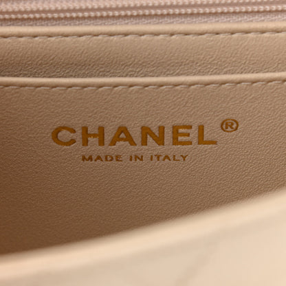 Chanel Caviar Quilted Mini Top Handle Rectangular Flap White 6 of 10