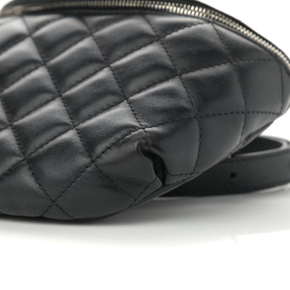 Chanel Lambskin Quilted Waist Belt Bag Black 11 of 11