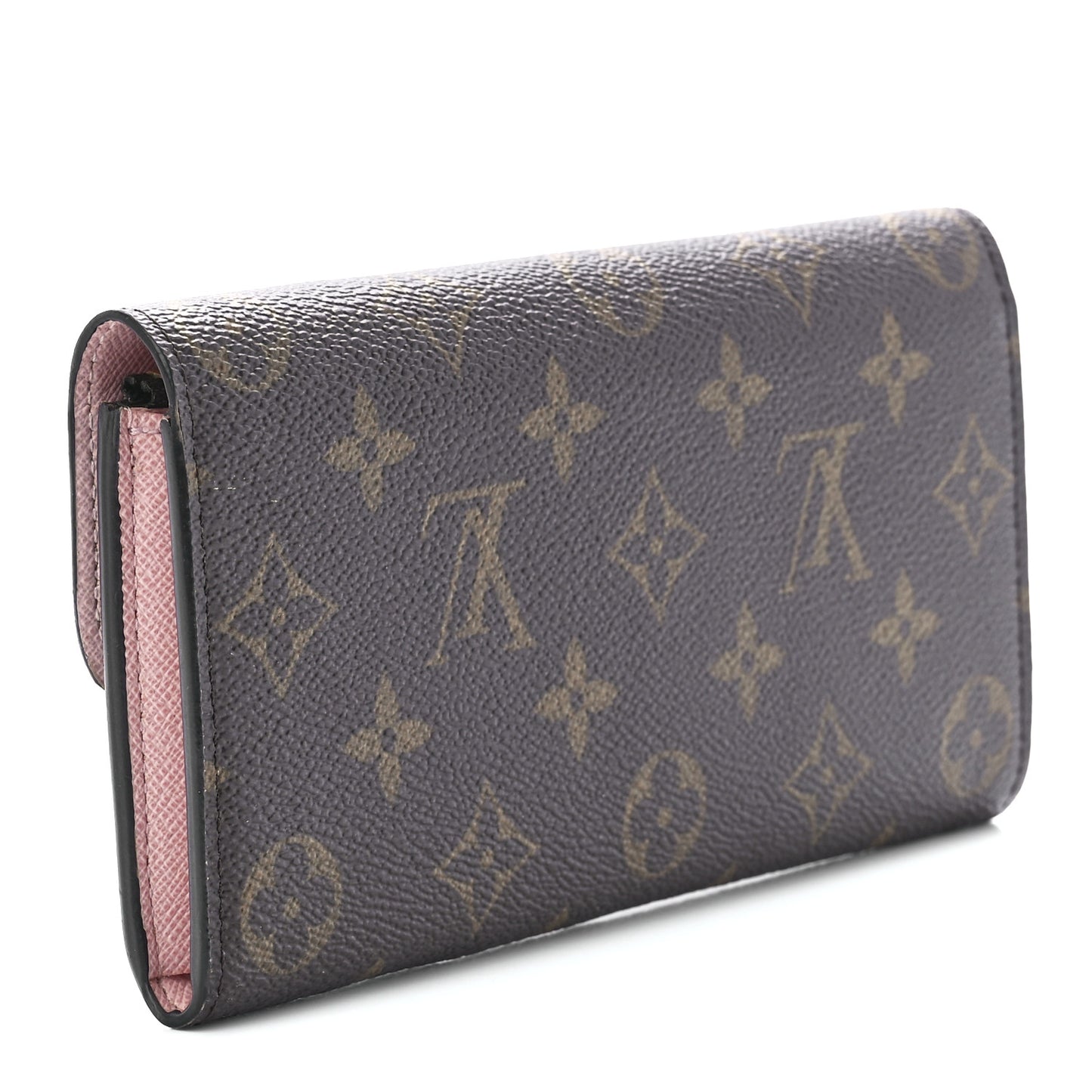 Monogram Emilie Wallet Rose Ballerine
