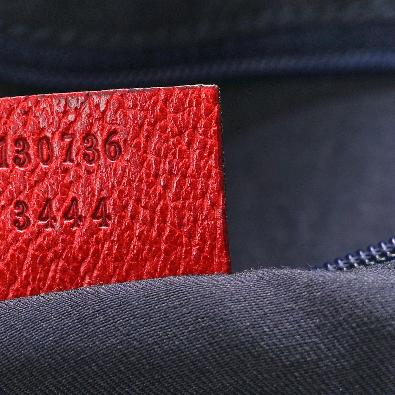 Gucci Monogram Medium Abbey Shoulder Bag Navy Red 7 of 10